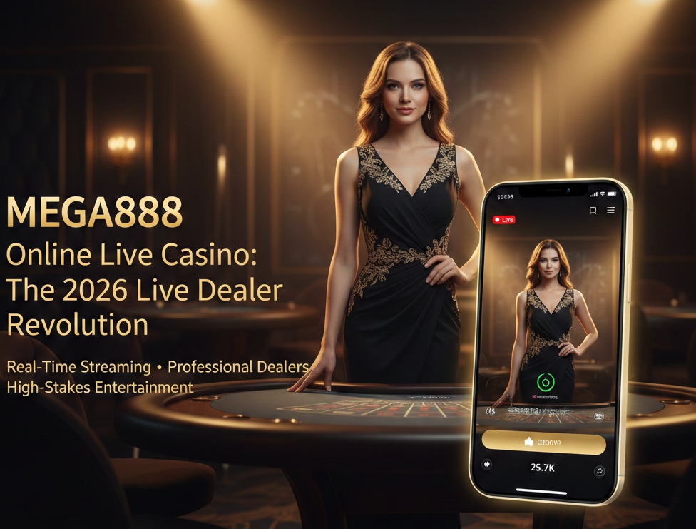 MEGA888 Online Live Casino Dealer